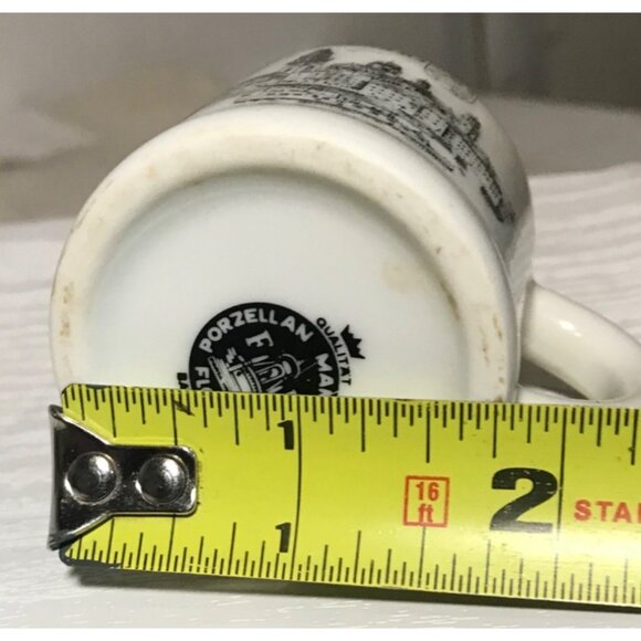 Passau Souvenir Porcelain Mug Shot Glass 2" Mini Porzellan Vintage - Picture 4 of 6